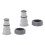 2Pcs Replacement Hose Adapter Plastic for 1.5in 1.25in Hoses 2