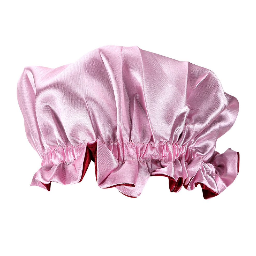 Set Of 2 Children Hair Bonnet Infant Hats Elastic For Kids Satin Happyyami
