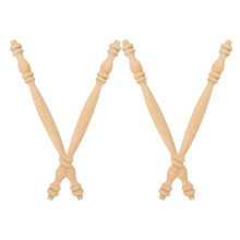 12 Pcs Unfinished Wooden Baluster Spindles For Home Restaurant Repair