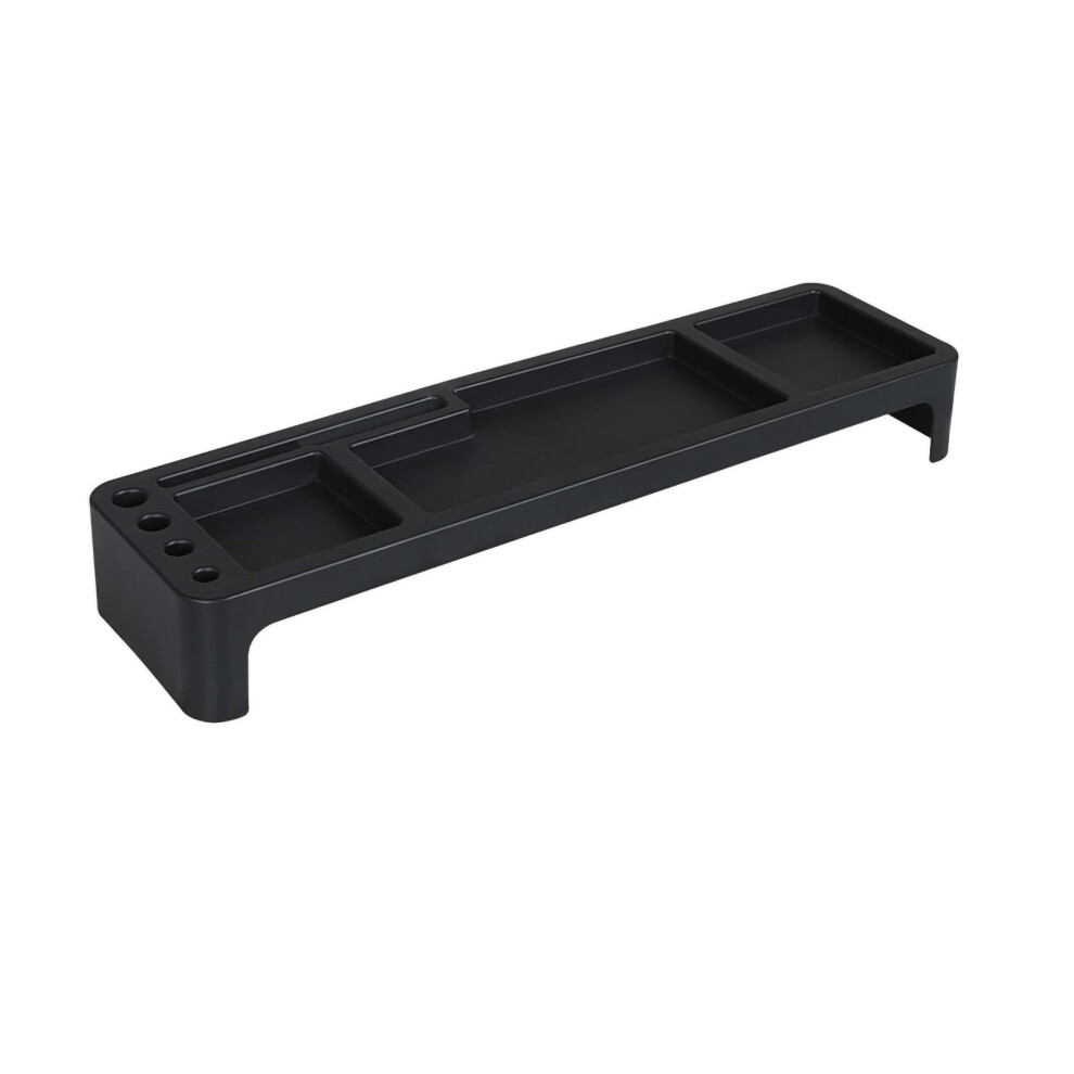 (Black) Multifunctional Storage Shelf Grid Organizer For Desk Black 685922813923