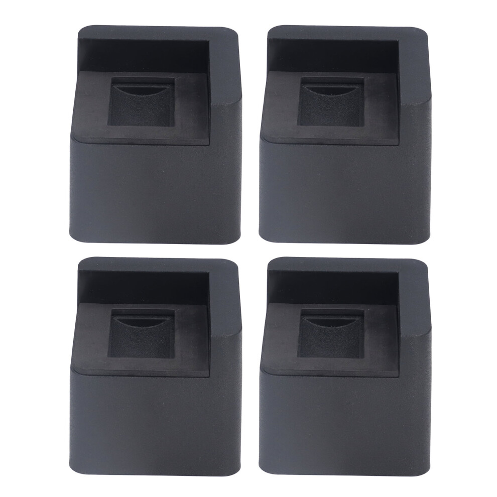 4Pcs Bed Risers Corner Fixed Casters 2200Lb Load Plastic 685922814623