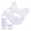 20 Pcs Diy White Paper Masks Unpainted Cat Shape Blank 3