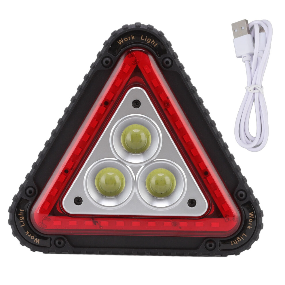 Cob Triangle Warning Floodlight Usb Charging Car Emergency Light 685922815583