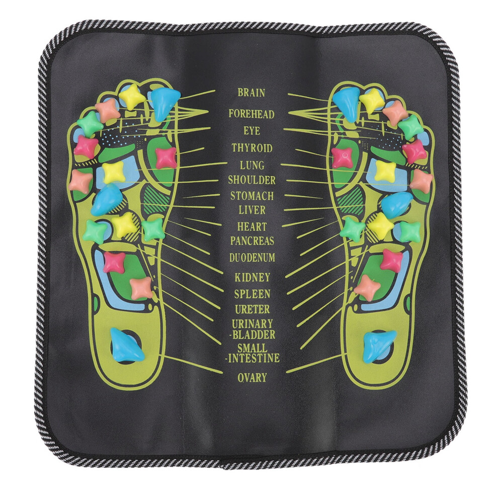 (35x35cm / 13.8x13.8in) Foot Massage Mat Blood Circulation Relief Cobblestone 35x35cm