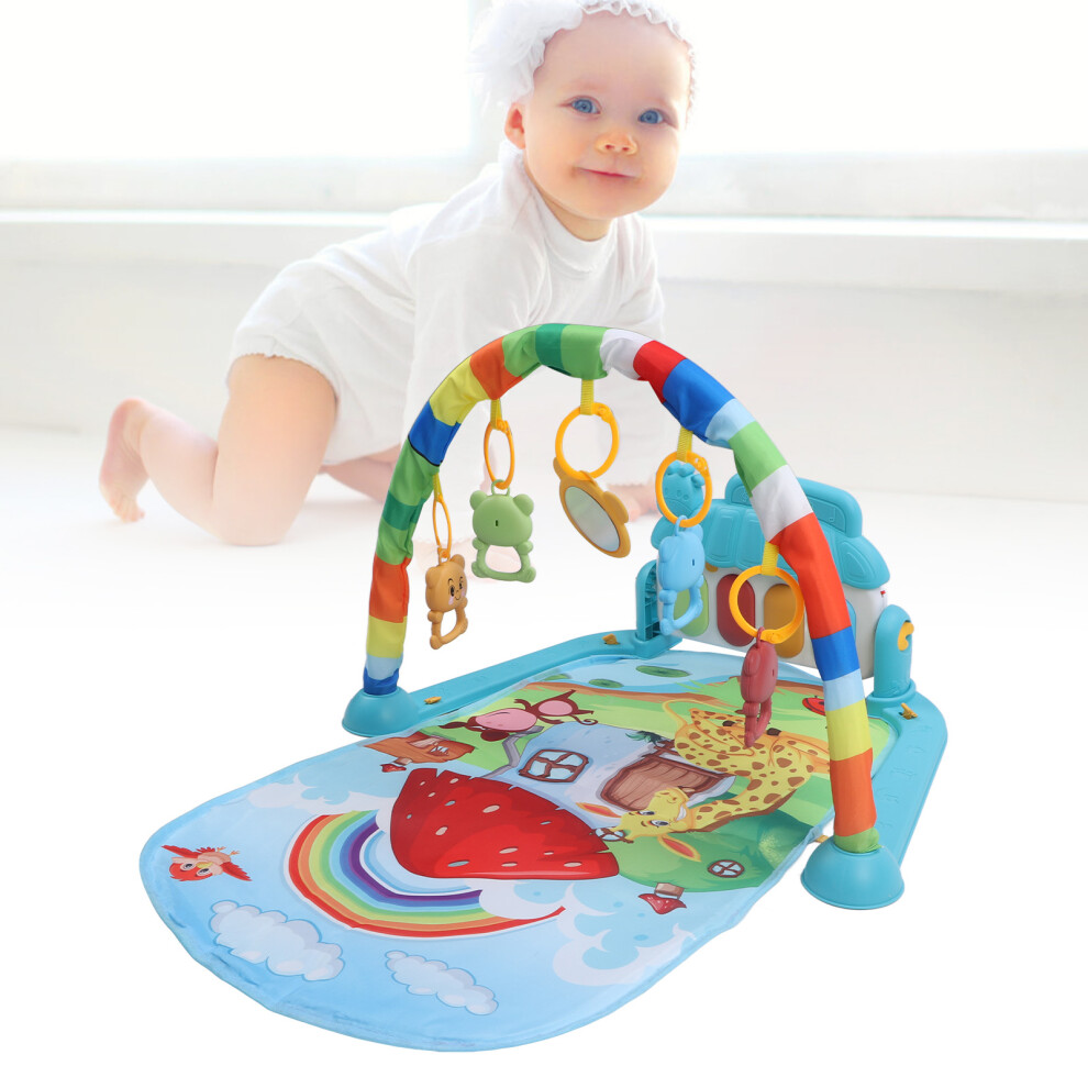 Baby Sensory Play Mat with Piano & Animal Patterns, 72cm x 40cm