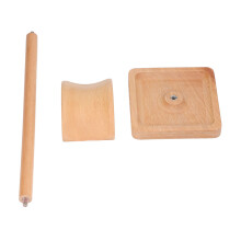 Wooden Headphone Holder Beech Headset Stand Desktop Display Shelf