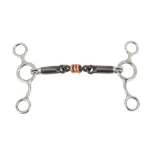 Horse Gag Ring Snaffle Stainless Steel Brass 145mm Training Equipment