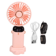 Neck Fan 5 Speed LED Battery Indicator Detachable USB Handheld Fan