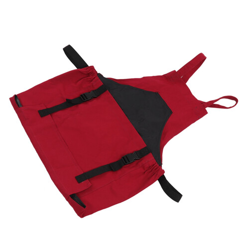 Gardening Apron Dark Red 210D PVC Waterproof Adjustable Straps 1