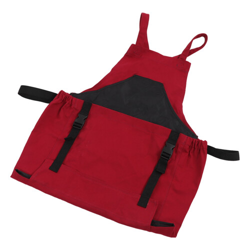 Gardening Apron Dark Red 210D PVC Waterproof Adjustable Straps 2