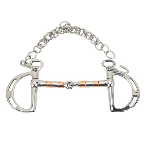 Stainless Steel Copper D Ring Snaffle Bit 125mm Horse Mouth 1