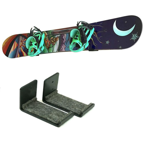 Minimalist Snowboard Display Rack - Wall Mount Storage, Surfboard Display Mount, Easy To Use 1