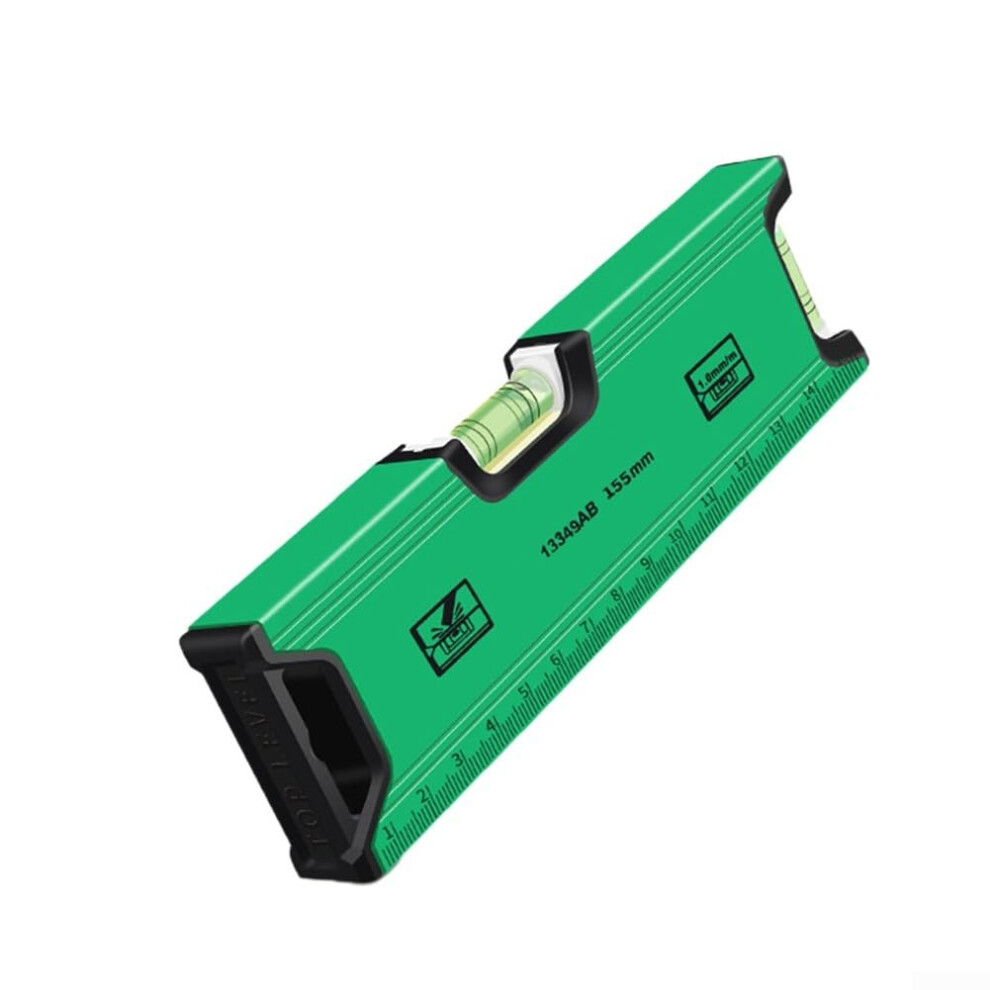 Precision Level Measurement Tool, 155Mm Length, Compact Design, Strong Magnetic Base, Accurate Alignment 9084446252149