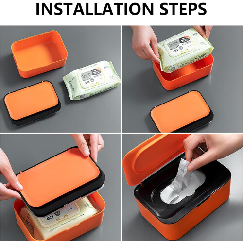 Decorative Tissue Dispenser Rectangular Tissue Box With Lid Refillable Napkin Holder Paper Towel Container 2