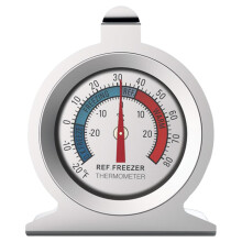 Refrigerator Thermometer 12 Pack Stainless Steel With Multi Hole Mount Internal Temperature Gauge