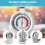 Refrigerator Thermometer 12 Pack Stainless Steel With Multi Hole Mount Internal Temperature Gauge 5