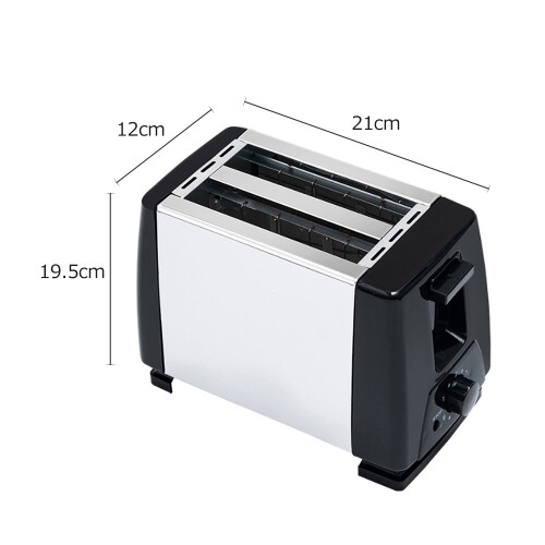 Stainless Steel Toaster Maker for 2 Bread Pieces Breakfast