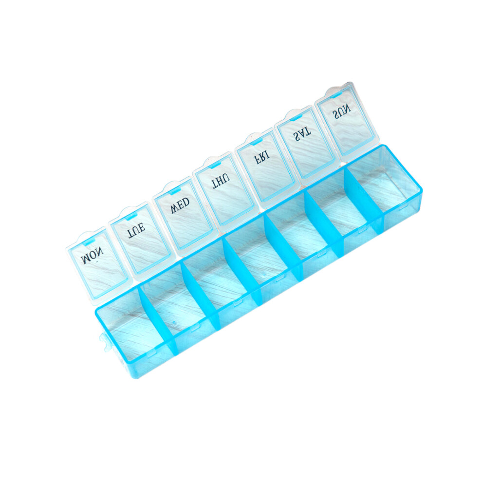 Inoomp Weekly Waterproof Pill Organizer Portable Travel Container