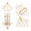 2Pcs Wall Hanging Candle Holder Classic Iron Art Decor 11