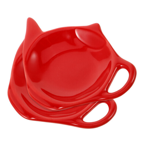 10 Pcs Ceramic Teabag Holder Reusable Teapot Shape For Kitchen 1