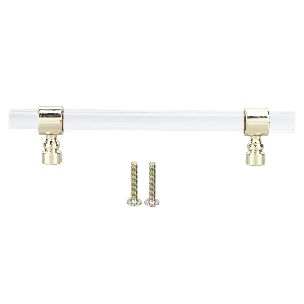 (B01277s Hole Spacing 96 Gold) Crystal Acrylic Handle Transparent 96Mm Gold 685922830234
