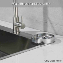 Glass Rinser Sink Attachment Bar Stainless Steel Kitchen Accessory