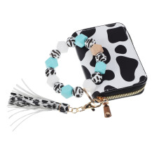 3 Pieces Key Chains Women Wristlet Wallet Keychain Teen Cute Cow
