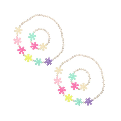2Stk Halskette Armband Set Kinder Design 2