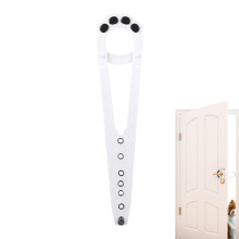 Cat Door Latch - Flexible Holder, Paw-Shaped Stopper, Litter Privacy, Pet Door Strap For Cats, Adjustable White