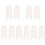 10 Pcs Saxophone Finger Rest Instrument Thumb White 2