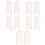 10 Pcs Saxophone Finger Rest Instrument Thumb White 7