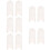 10 Pcs Saxophone Finger Rest Instrument Thumb White 11