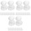 12Pièces Figurines De Chiot En Mousse Blanche DIY Pour Enfants 5