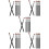Set Of 5 Angled Makeup Brush Eyeshadow Brushes Eyebrow For Eyebrows 8