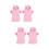 4Stk Baby Badekatzenhandschuhe Pink Exfolierend 9