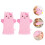4Stk Baby Badekatzenhandschuhe Pink Exfolierend 11