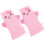 4Stk Baby Badekatzenhandschuhe Pink Exfolierend 3