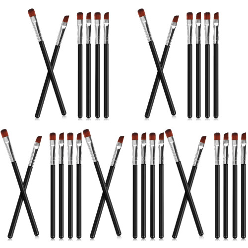 Set Of 5 Angled Makeup Brush Eyeshadow Brushes Eyebrow For Eyebrows 1