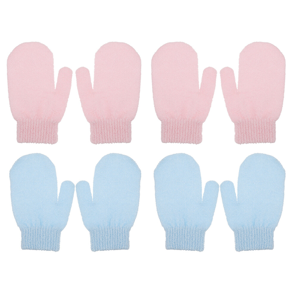 Solustre 16 Pcs Bath Body Scrubbing Gloves Thickened Bath Exfoliating Gloves