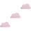 3 Pcs Silicone Placemat Cartoon Cloud Dining Mat For Kids 5