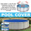 Round Swimming Pool Dust Cover Solar Heating Rainproof Shield 4