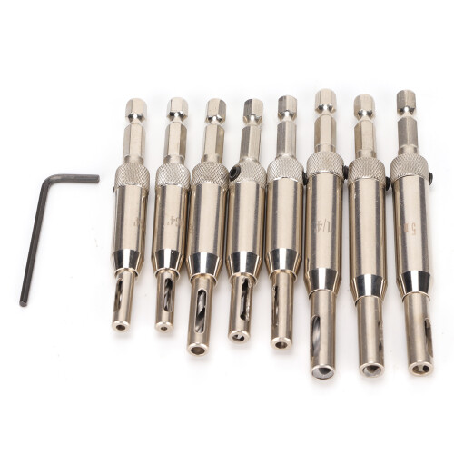 (7pcs) 8pcs Hinge Drill Bit Set HSS Core Drill for Woodworking