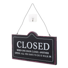 4Pcs Decorative Open Closed Sign Retro Wear-Resistant Store Accessory