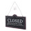 4Pcs Decorative Open Closed Sign Retro Wear-Resistant Store Accessory 1