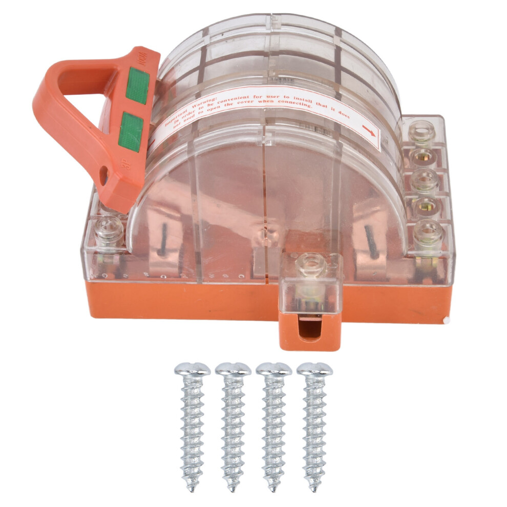 Disconnect Knife Switch Copper Transparent Shell 3P Ac 380V 685922832979