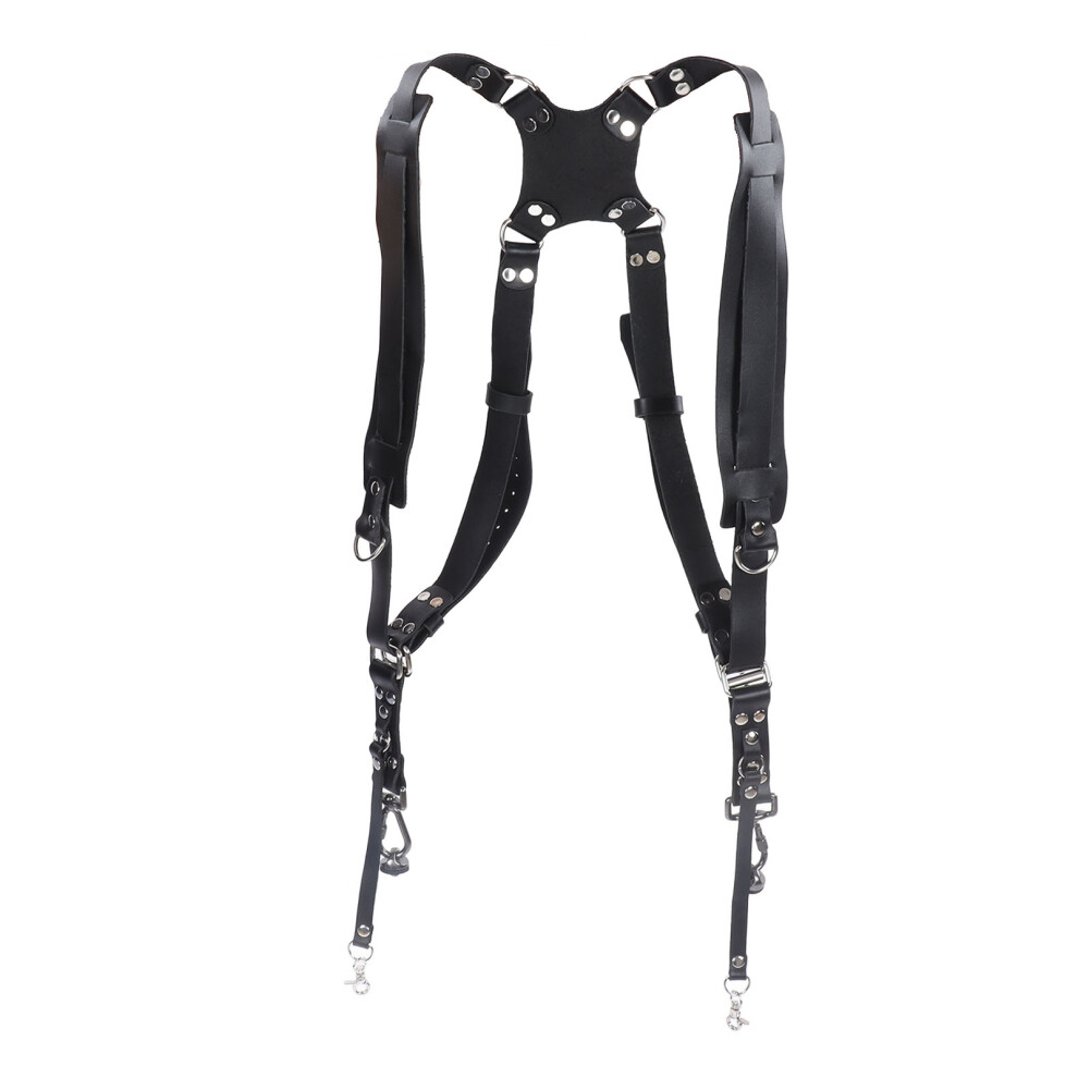 Leather Dual Camera Strap For Slr Dv 685922832443