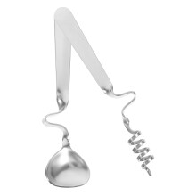 One Set Stainless Steel Honey Dipper Spiral Stirrer Jam Spoon