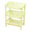 (Green Trigon) 3 Layer Bathroom Standing Shelf PP Stand Rack Storage Green 1