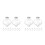 20 Pcs Clear Plastic Fillable Ornament Balls Light Bulb Shape For Christmas 6
