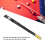 Compact 3/4 Billiard Cue Case Black PU Leather Waterproof Design 4